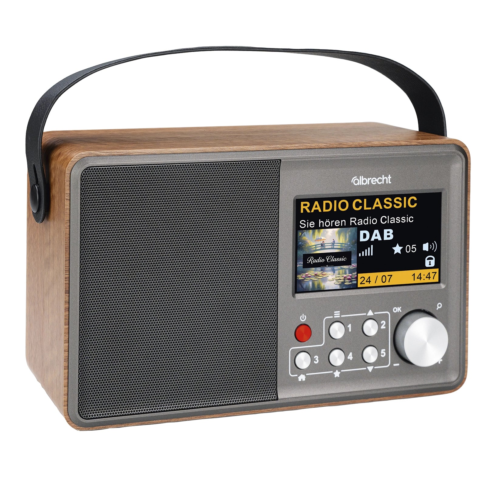 Albrecht DR 862 Digital-Radio, 4,3" Farbdisplay, einfache Bedienung, inkl. Akku - Image 3