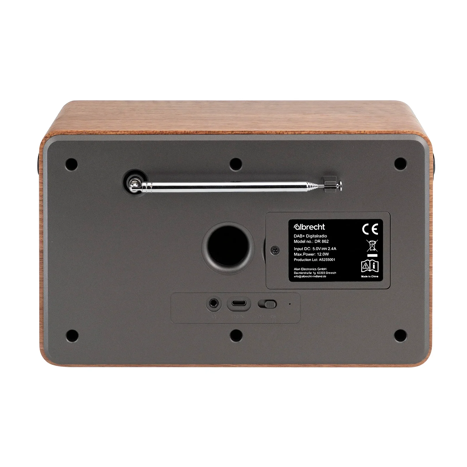 Albrecht DR 862 Digital-Radio, 4,3" Farbdisplay, einfache Bedienung, inkl. Akku - Image 4