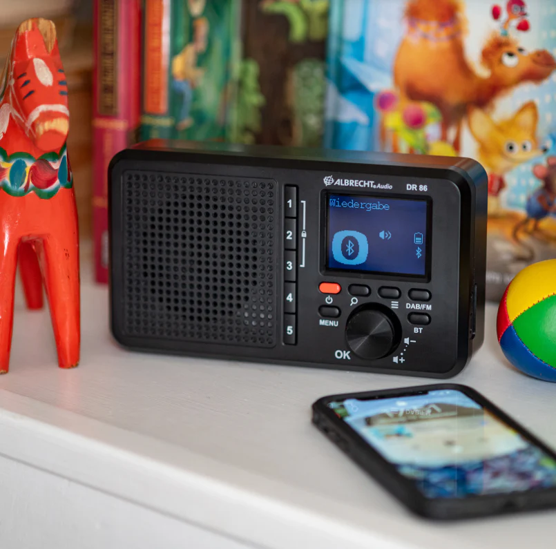 Albrecht DR 86 Senioren Digital-Radio, große Tasten/Anzeige, einfache Bedienung, Netz/Akku - Image 4