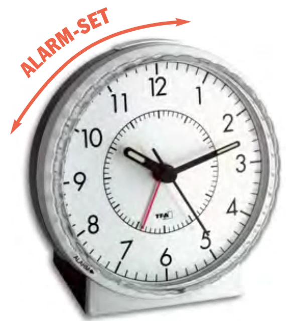 Analoger Wecker, extra lauter Weckalarm, Hintergrundbeleuchtung, Drehring für Alarmeinstellung - Image 4