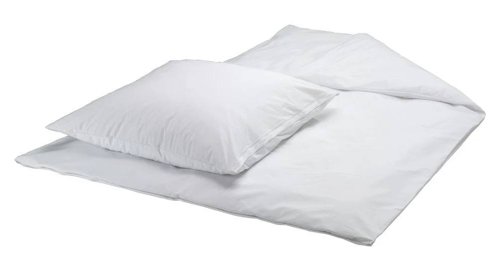 Bettwäsche mit verdecktem Reißverschluss, Decken- oder Kissenbezug - PU beschichtet - weiß - Image 6
