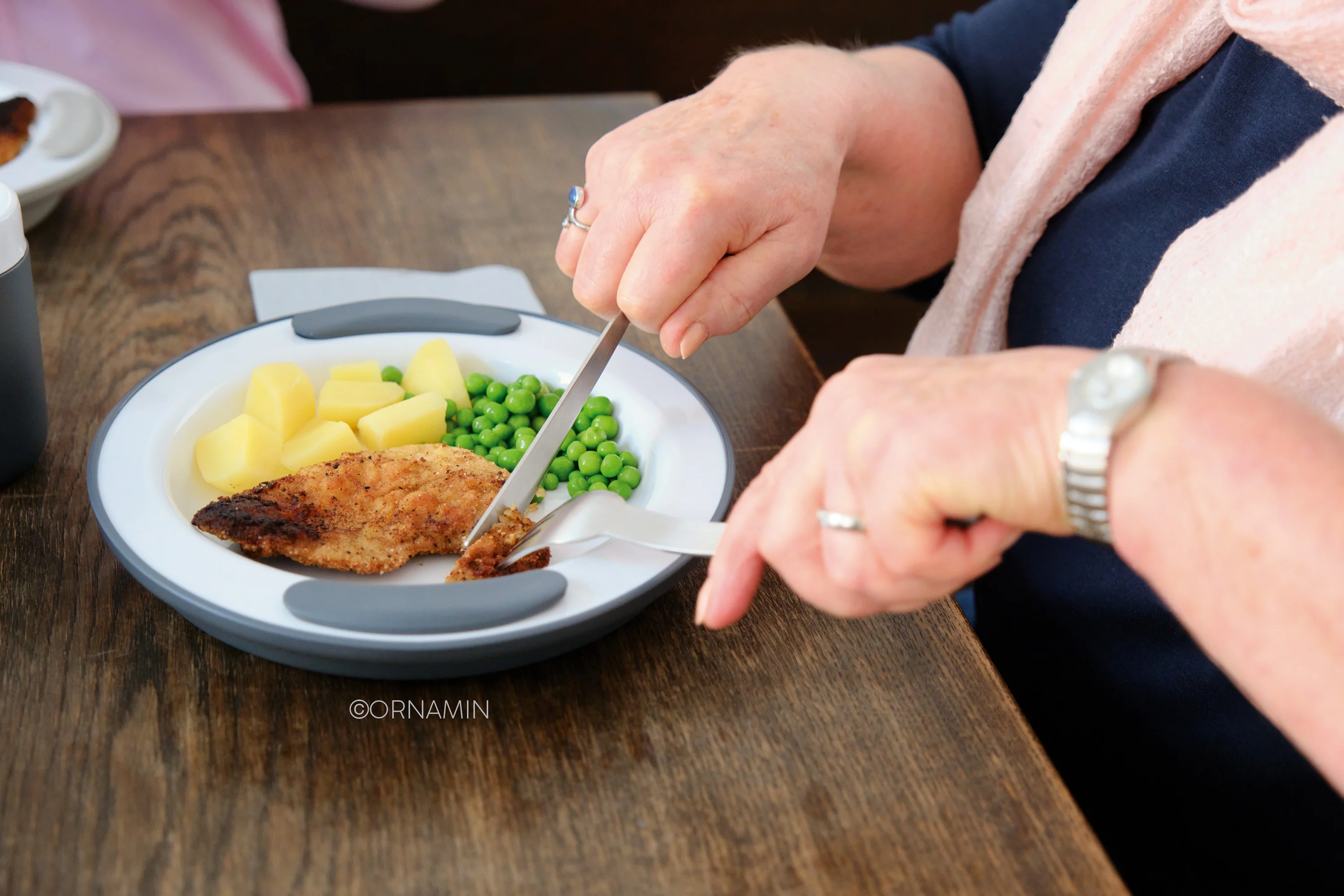 Demenz-Besteckset, Ornamin 980, Messer, Gabel, Löffel, Spezial-Besteck mit verstärkten Griffen - Image 14