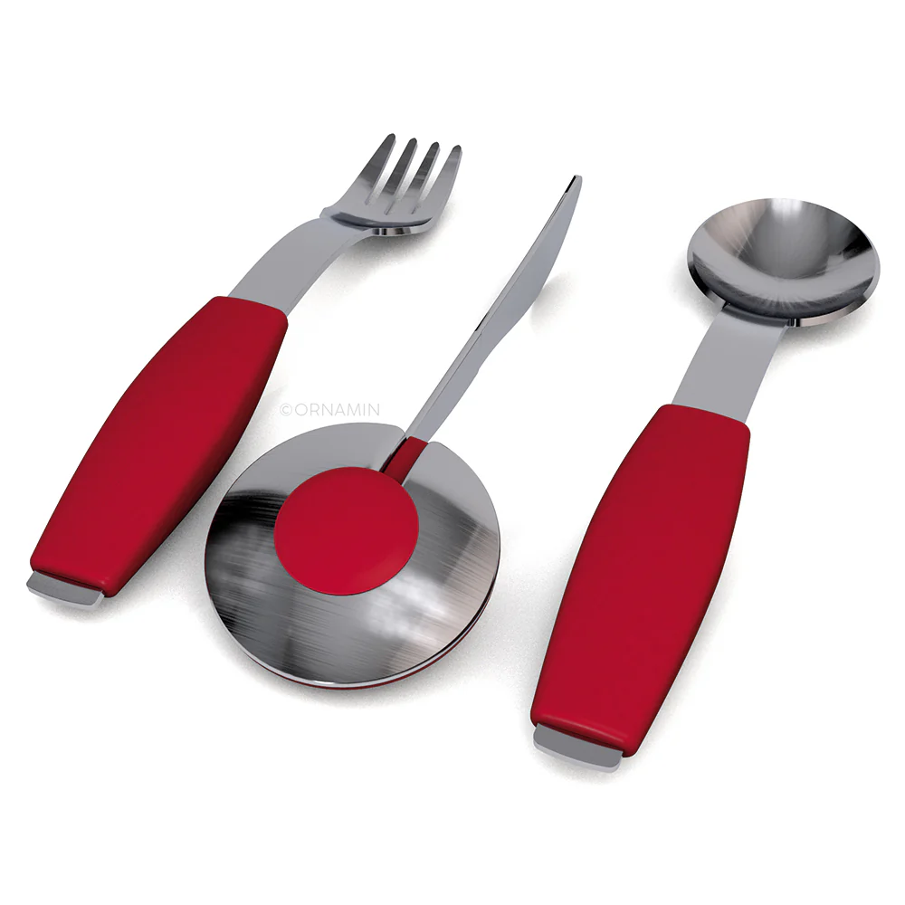 Demenz-Besteckset, Ornamin 980, Messer, Gabel, Löffel, Spezial-Besteck mit verstärkten Griffen - Image 4