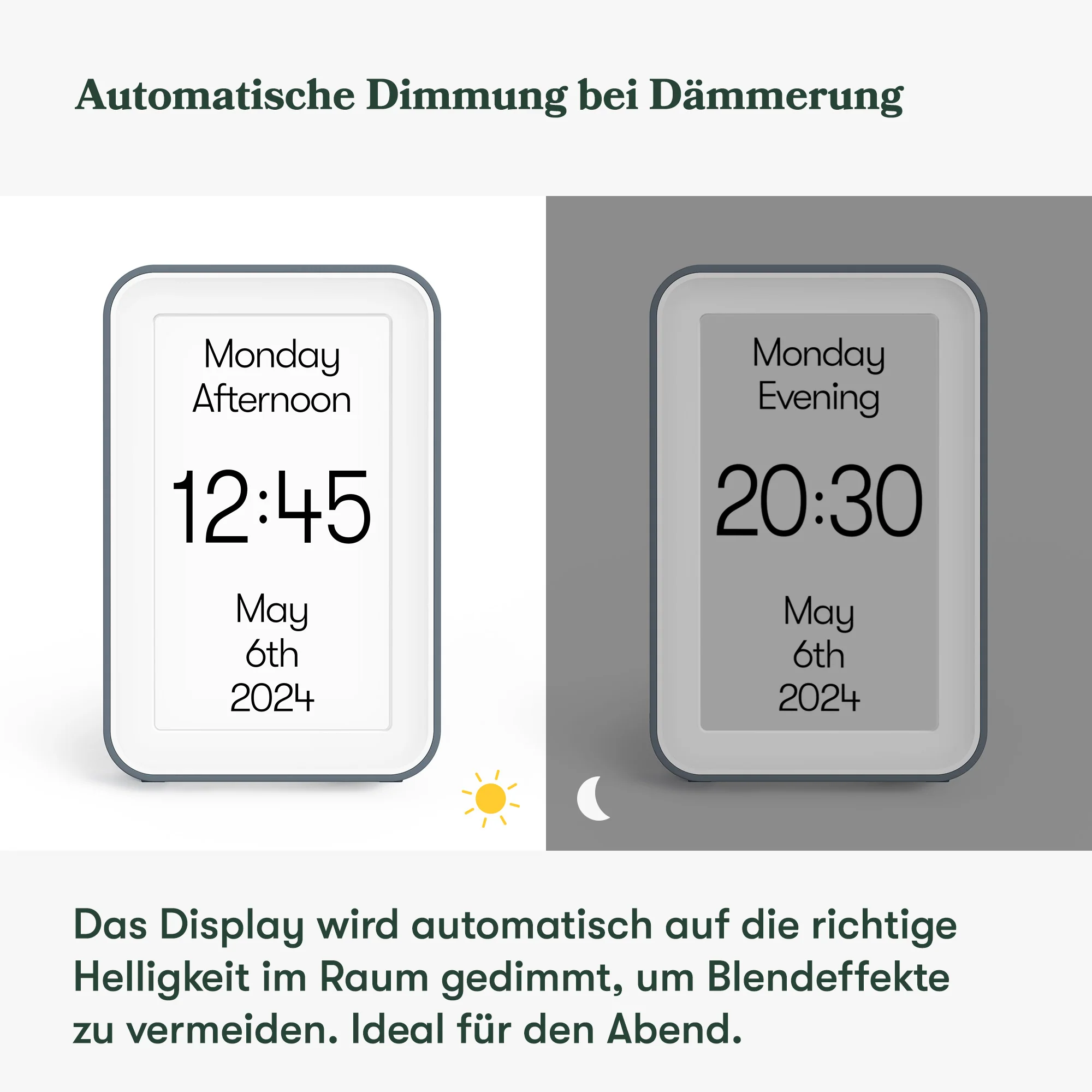 Demenz-Funkuhr „Relish Day Connect“ mit großem 7" Display, - Image 4
