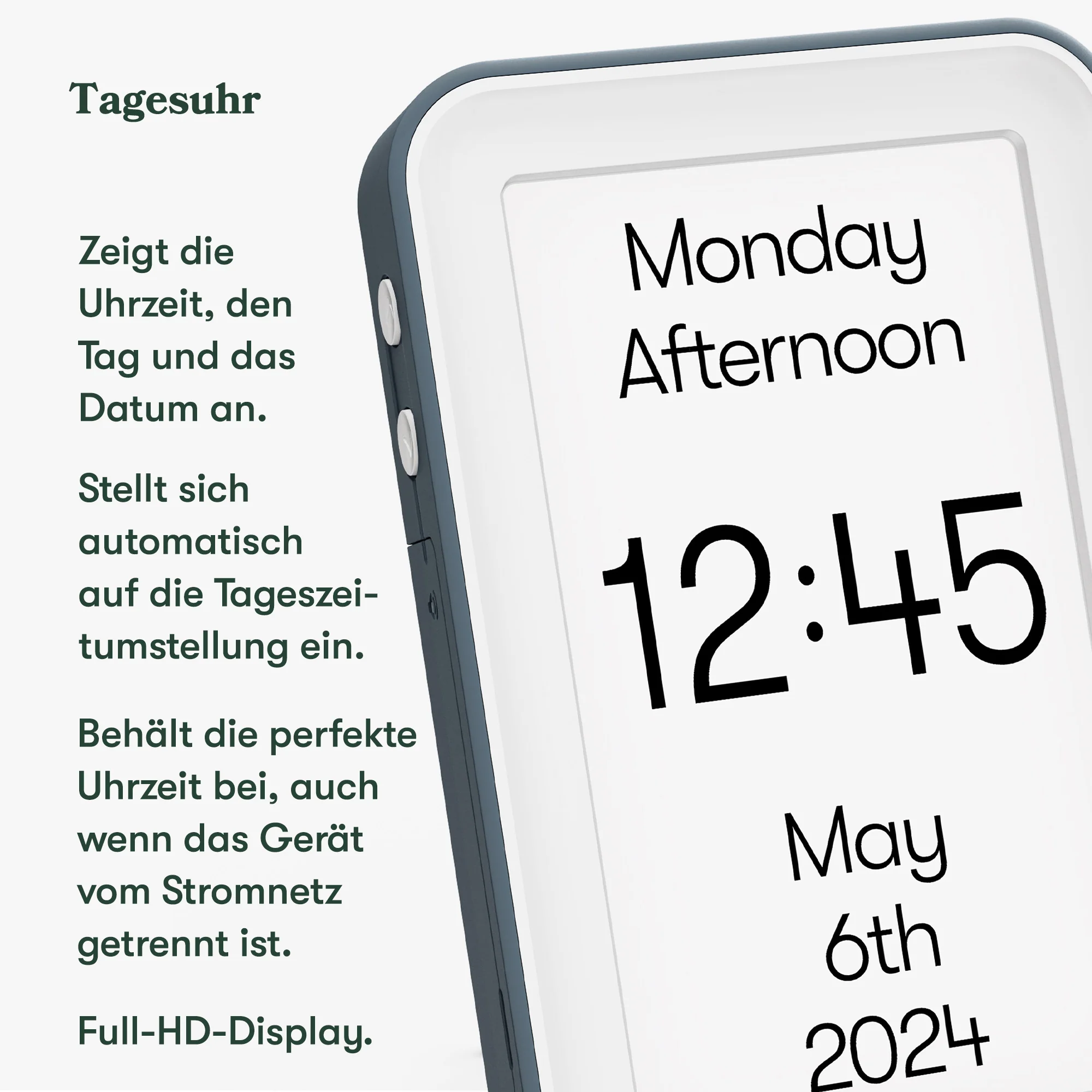 Demenz-Funkuhr „Relish Day Connect“ mit großem 7" Display, - Image 6