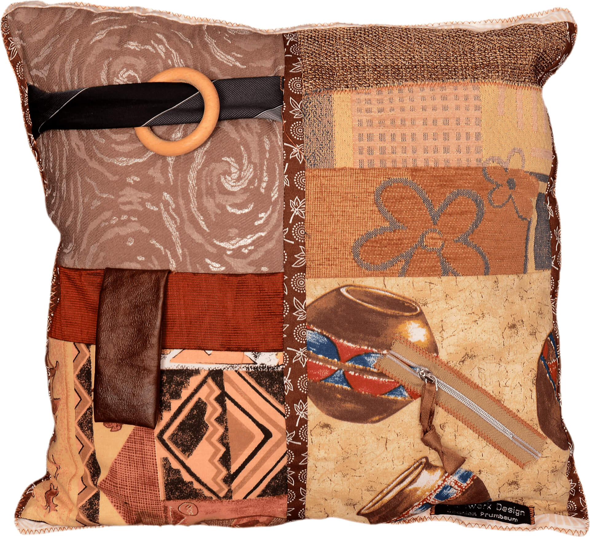 Demenz-Nestelkissen 45 x 45 cm - Handarbeit von Prumbaum - Image 6