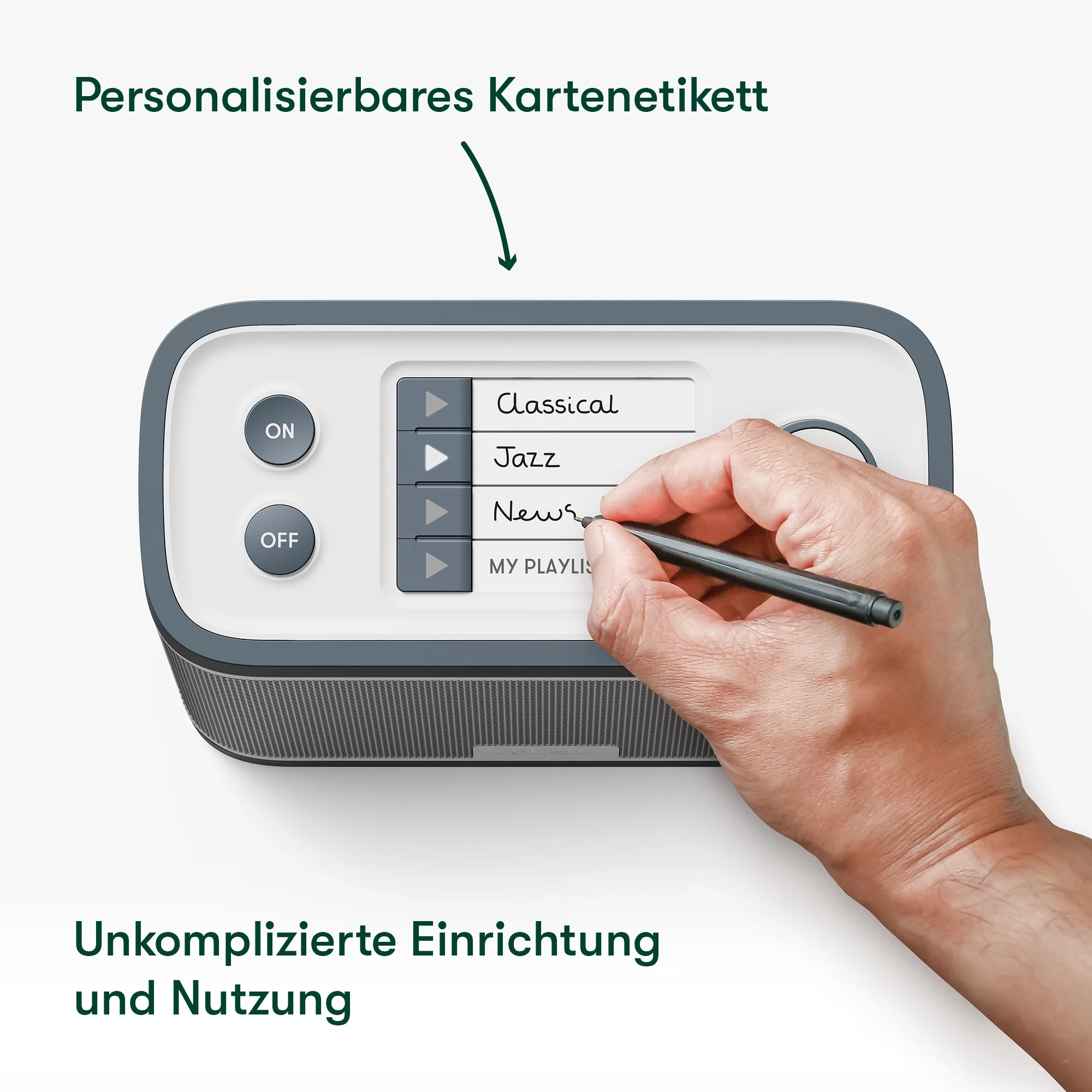 Demenz-Radio, DAB/FM, große Tasten (beschriftbar), einfache Bedienung, extra für Senioren entwickelt - Image 3