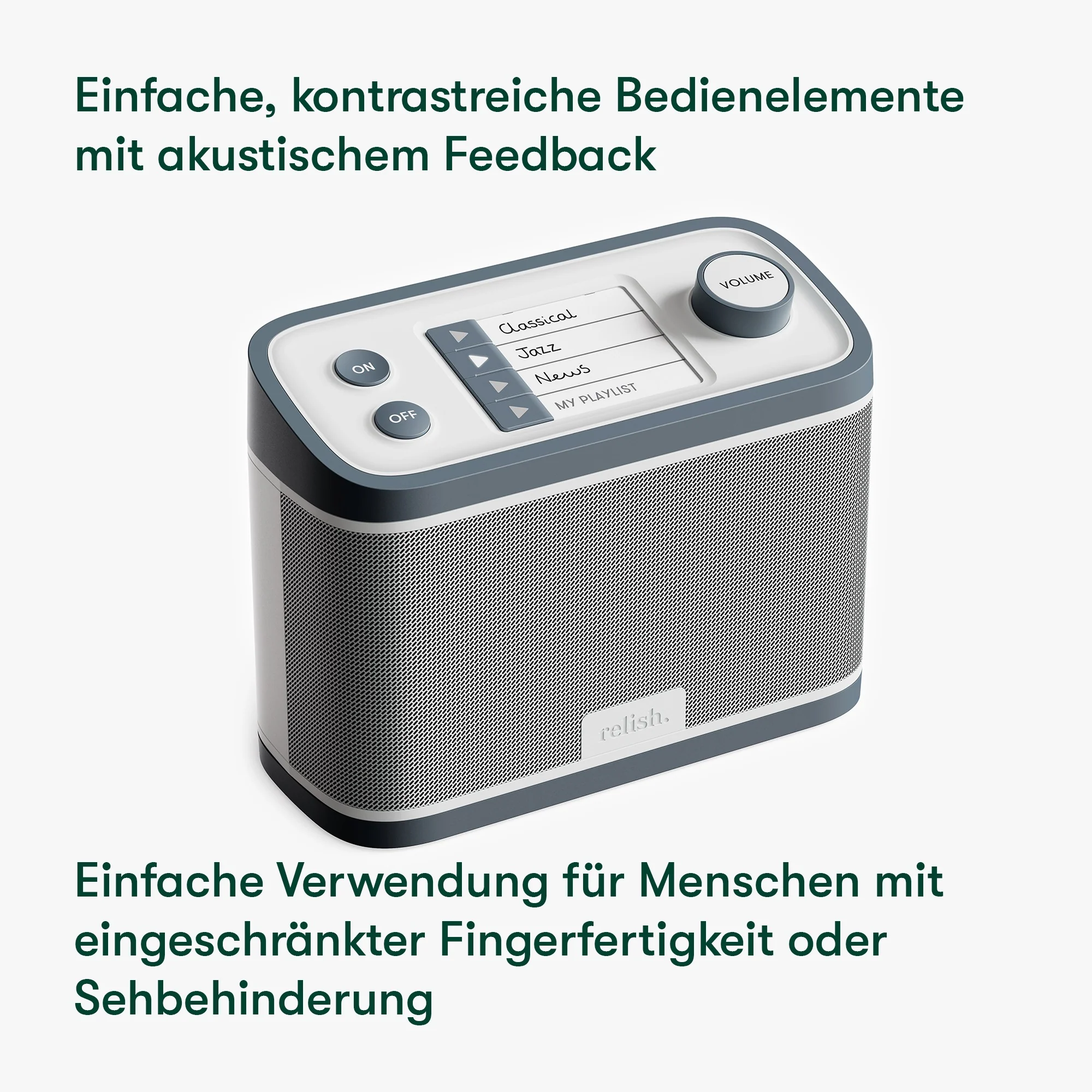 Demenz-Radio, DAB/FM, große Tasten (beschriftbar), einfache Bedienung, extra für Senioren entwickelt - Image 4