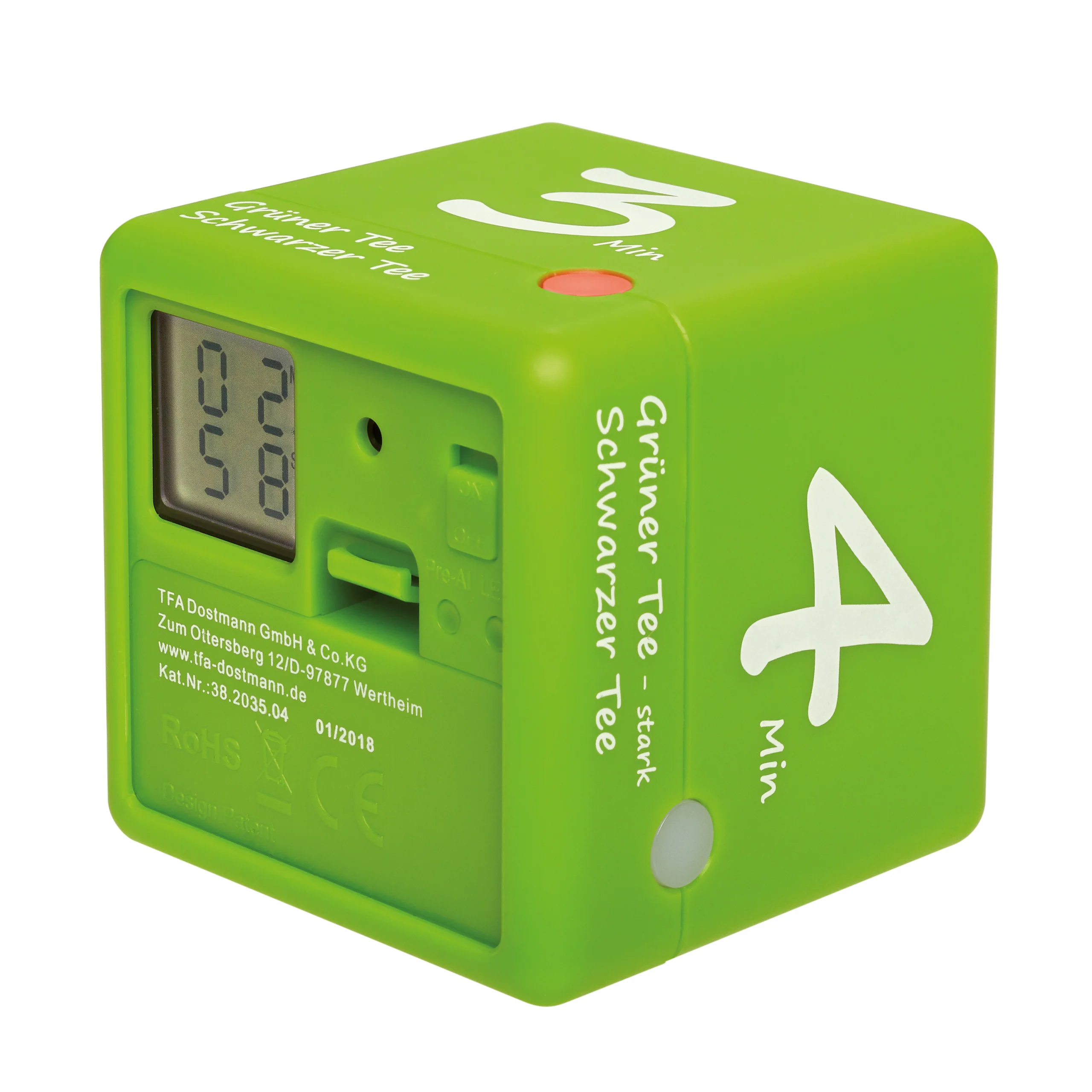 Digitaler Tee-Timer CUBE TIMER, sehr einfache Bedienung, 3-4-5-6 Minuten - Image 3