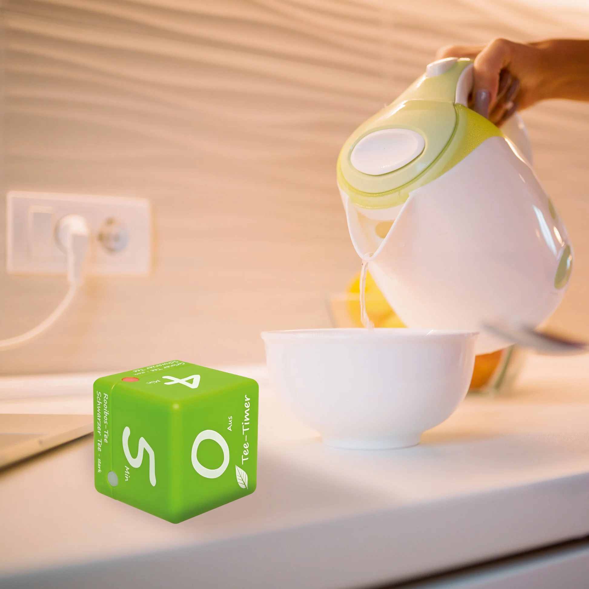 Digitaler Tee-Timer CUBE TIMER, sehr einfache Bedienung, 3-4-5-6 Minuten - Image 4