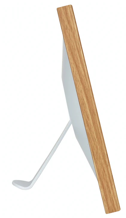 Digitaler WLAN Bilderrahmen, 10 Zoll, Bewegungssensor, Touchscreen, Uhrzeit, Temperatur, MDF-Holz - Image 3