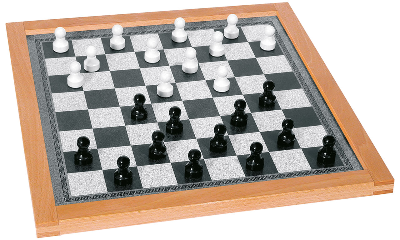 Extra großes Magnet Doppel-Brettspiel Dame & Mühle, 50 x 50 cm - Image 2