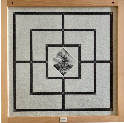 Extra großes Magnet Doppel-Brettspiel Dame & Mühle, 50 x 50 cm - Image 4