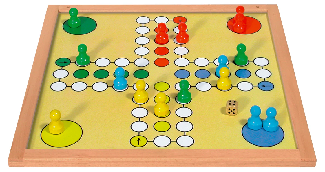 Extra großes Magnet Doppel-Brettspiel Verflixt & Six, 50 x 50 cm - Image 2