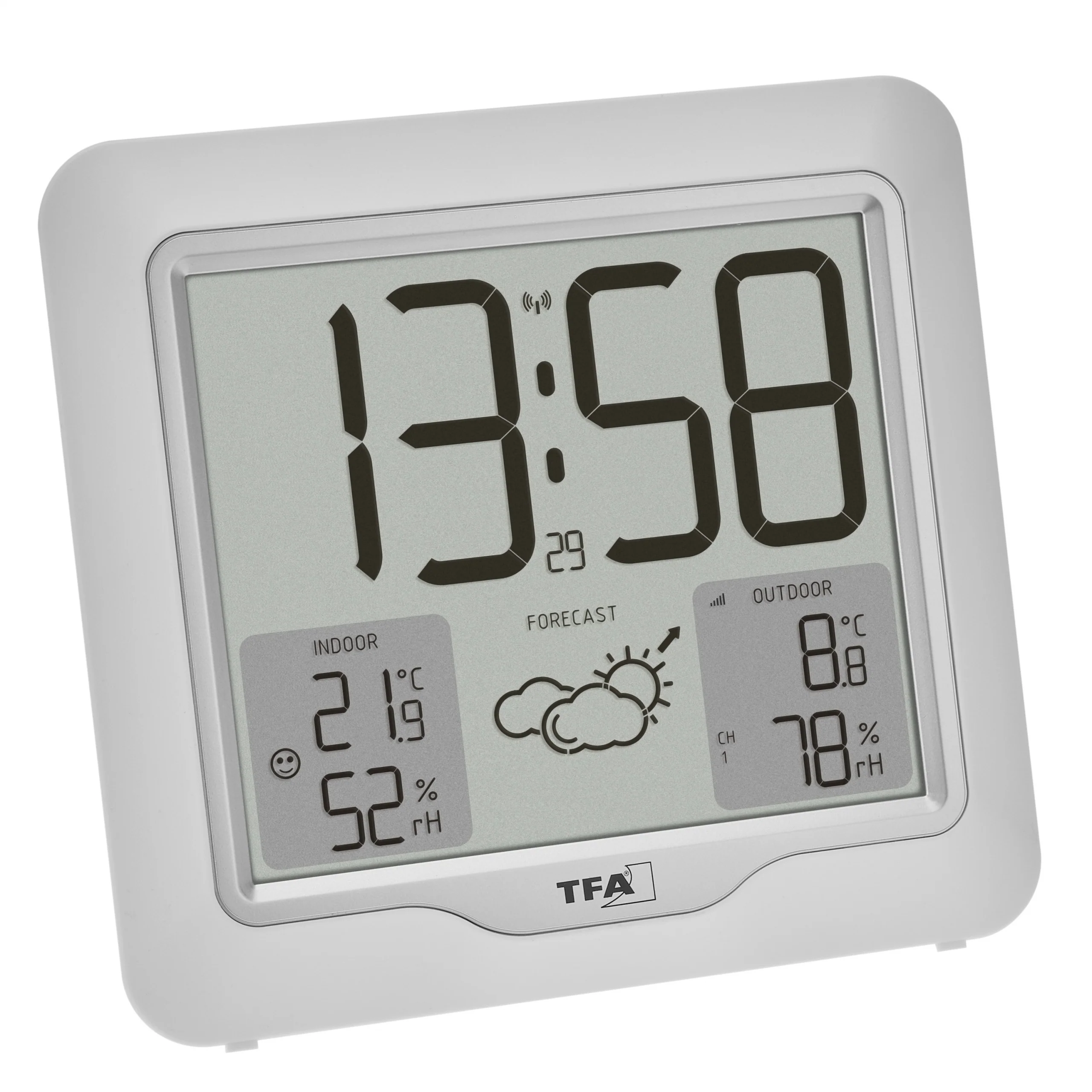 Funk-Wetterstation METRO PLUS mit kabellosem Außensender, 33x17,5 cm, Wettervorhersage