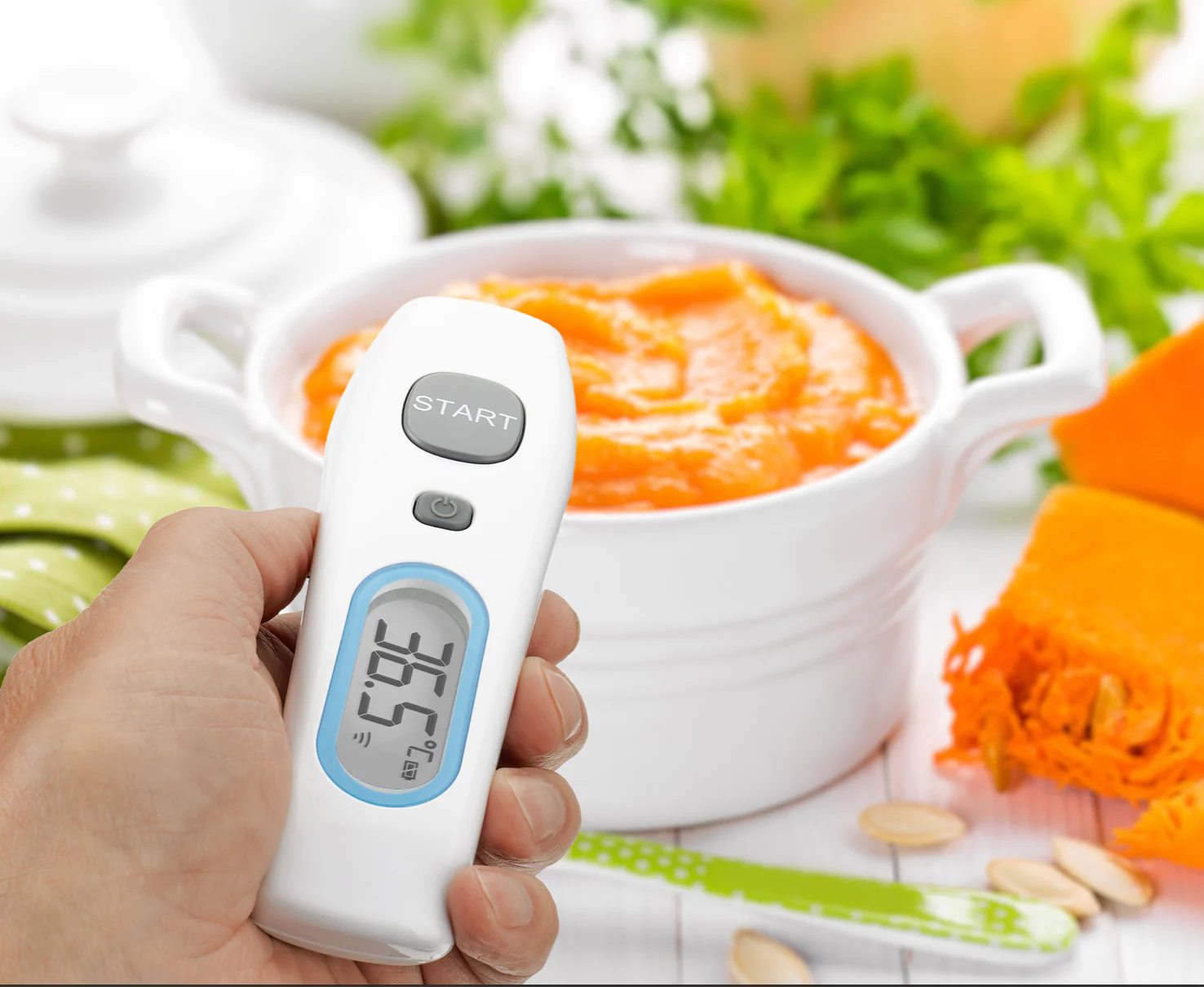 Infrarot-Stirnthermometer, Fieber-Alarm, Messwertspeicher, Hintergrundbeleuchtung, Fieberthermometer - Image 3