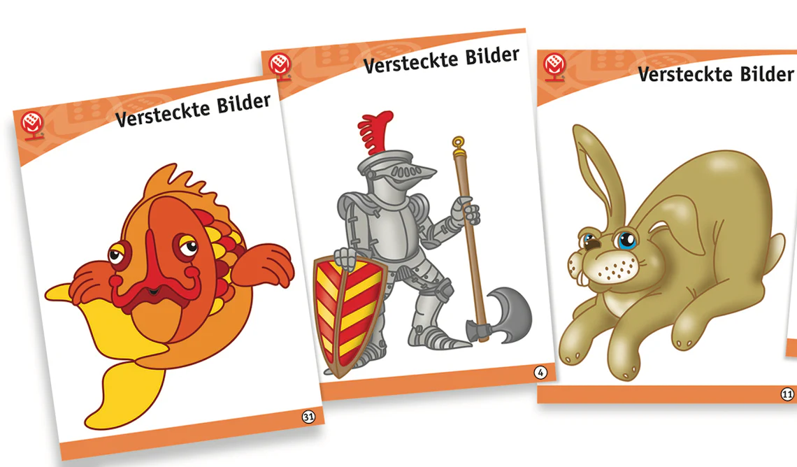 Karten-Satz für das Ratespiel „Versteckte Bilder“ – Verschiedene Themenbereiche - Image 3