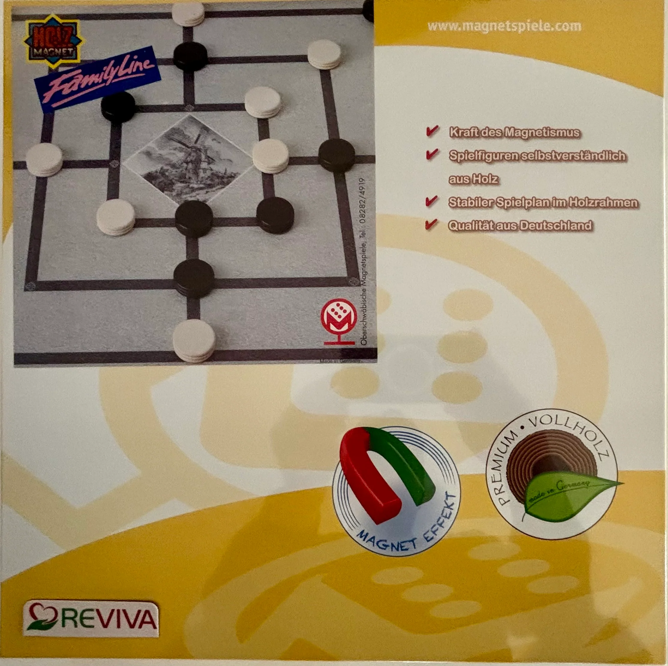 Magnet Brettspiel Mühle, 35 x 35 cm - Image 2