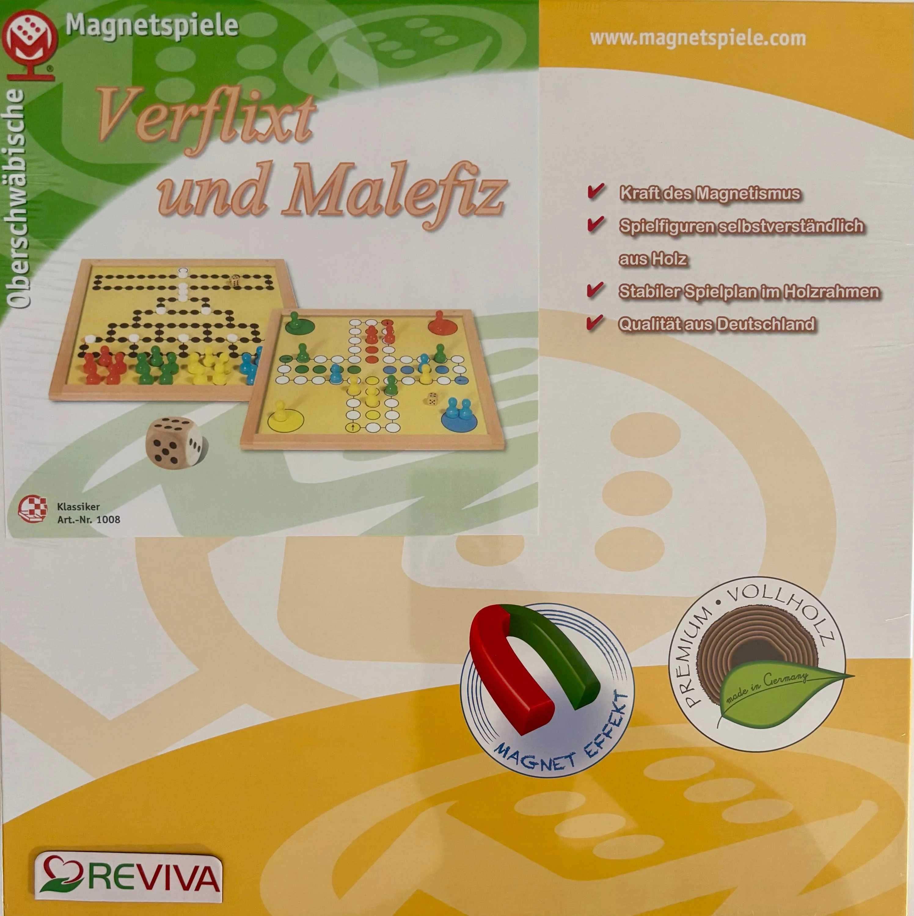 Magnet Doppel-Brettspiel Verflixt & Malefiz, 35 x 35 cm - Image 2