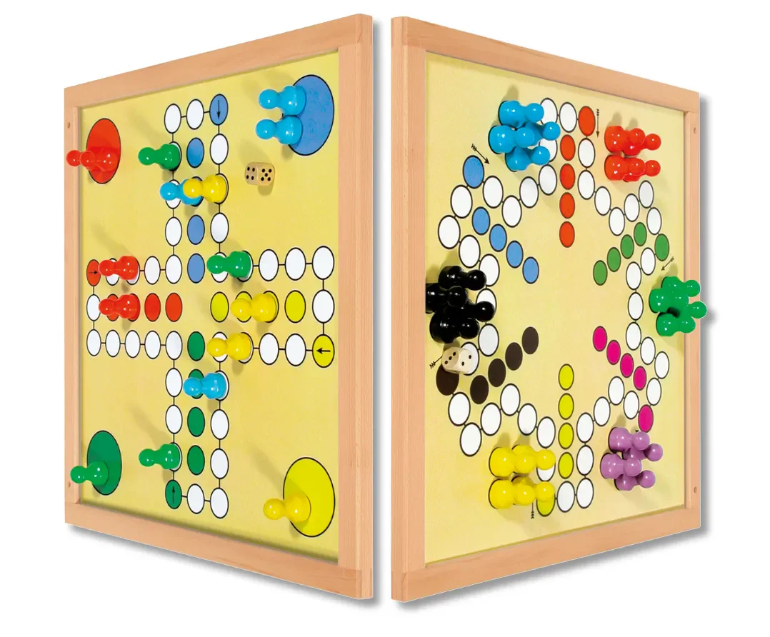 Magnet Doppel-Brettspiel Verflixt & Six, 35 x 35 cm - Image 5