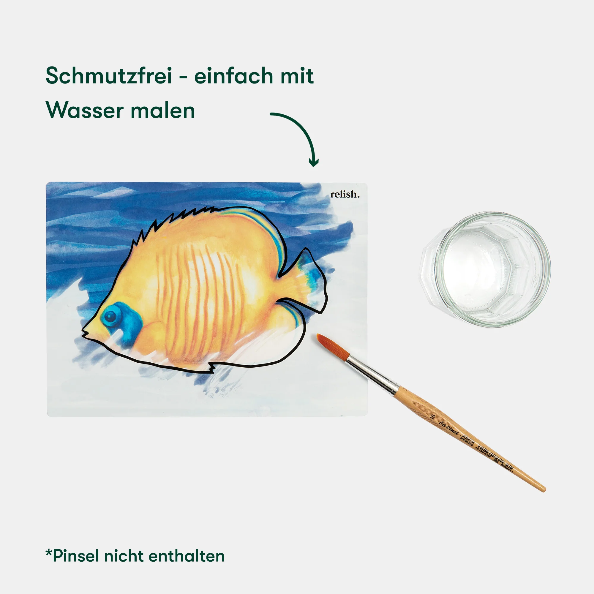 Malen mit Wasser: „Lebewesen im Ozean“, 5 wiederverwendbare Vorlagen, Aquapaint™ „Ocean Life“ - Image 2