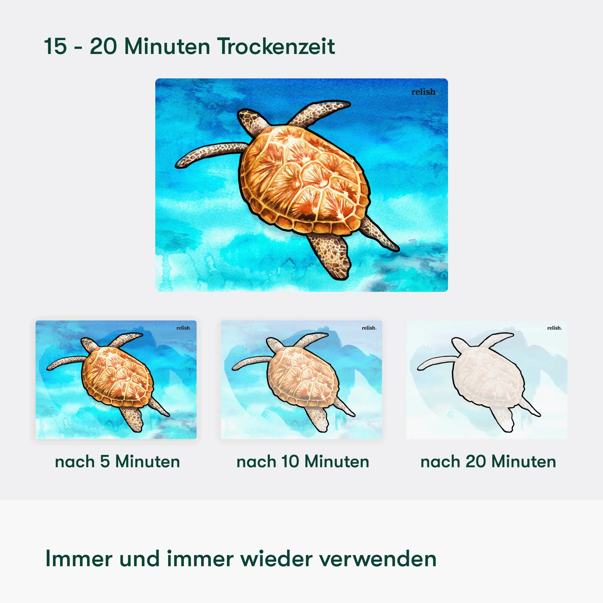 Malen mit Wasser: „Lebewesen im Ozean“, 5 wiederverwendbare Vorlagen, Aquapaint™ „Ocean Life“ - Image 3