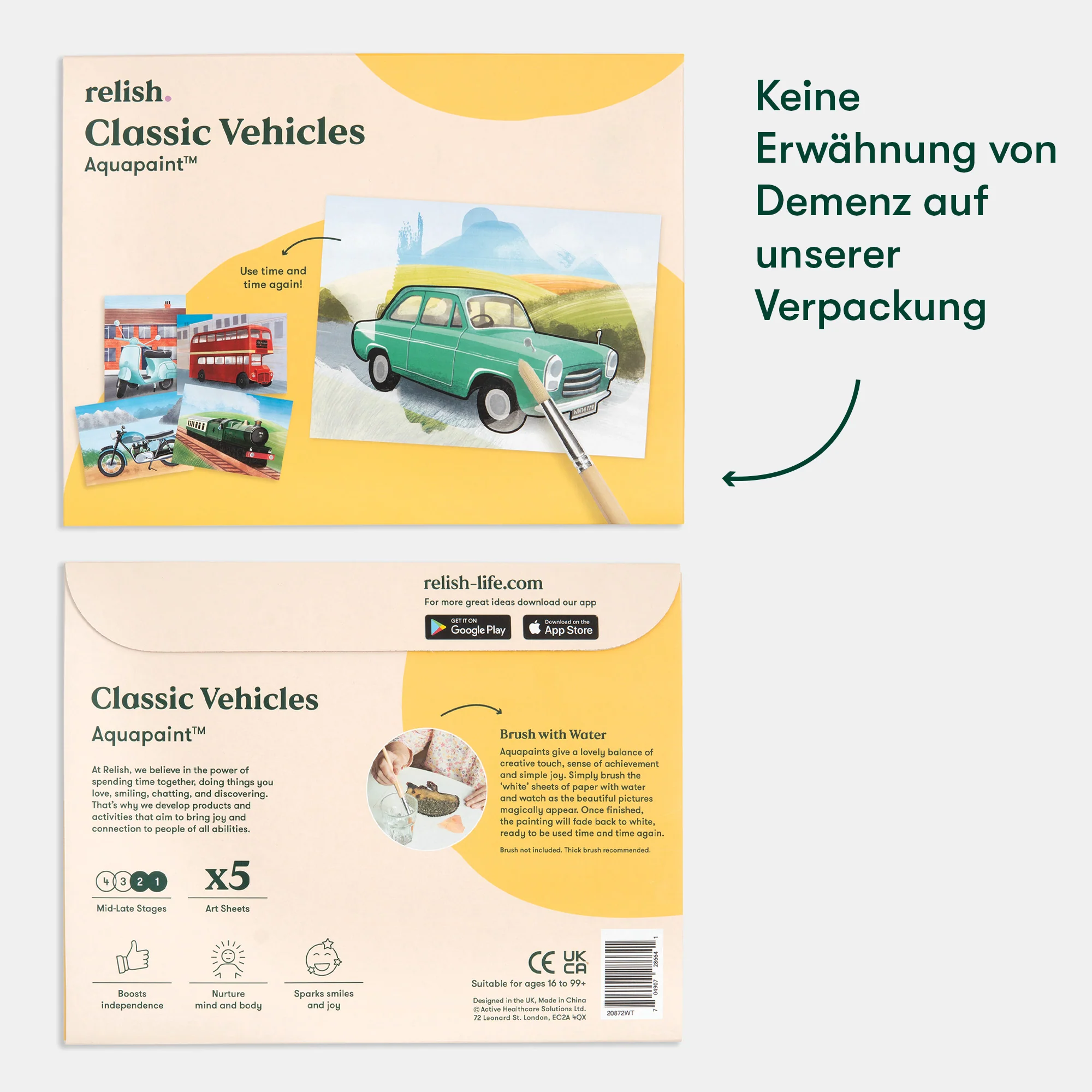 Malen mit Wasser: „Oldtimer“, 5 wiederverwendbare Vorlagen, Aquapaint™ „Classic Vehicles" - Image 6