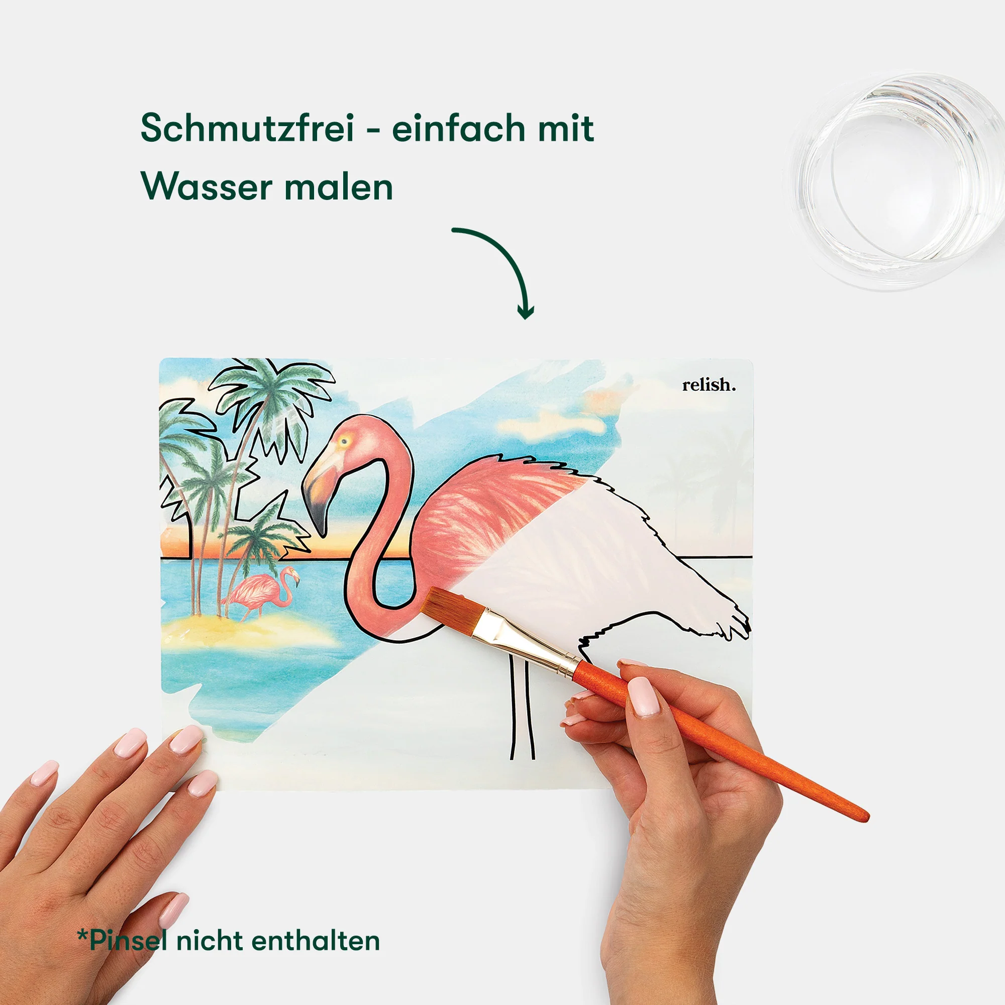 Malen mit Wasser: „Prächtige Vögel“, 5 wiederverwendbare Vorlagen, Aquapaint™ „Magnificient Birds" - Image 2