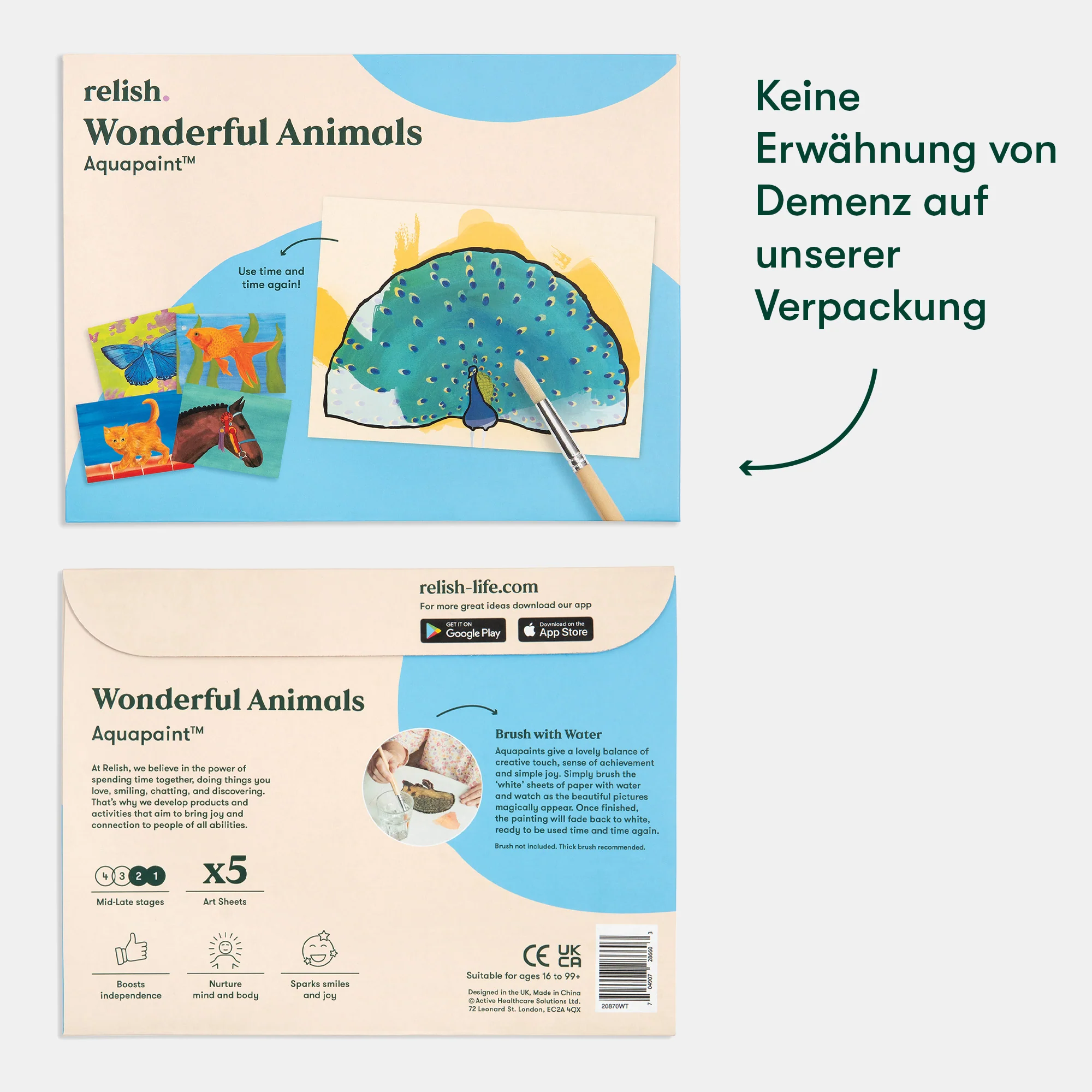 Malen mit Wasser: „Wundervolle Tierwelt“, 5 wiederverwendbare Vorlagen, Aquapaint„Wonderful Animals" - Image 7