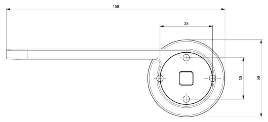 Mechanischer Sicherheitstürgriff gegen Weglauftendenz, Pendulum TWO - Image 7