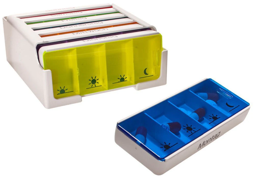 Medikamentenkassette mit 7 Tages-Dosen, 4 Kammern pro Tag, Spühlmaschinengeeignet - Image 3