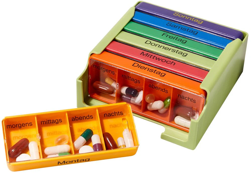 Medikamentenkassette mit 7 Tages-Dosen, 4 Kammern pro Tag, Spühlmaschinengeeignet - Image 4