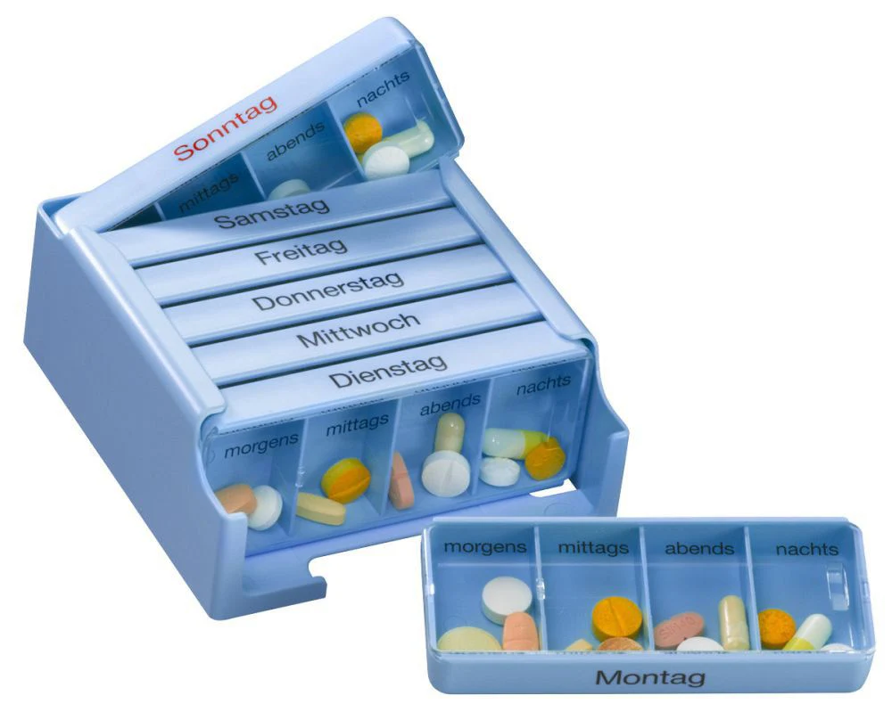 Medikamentenkassette mit 7 Tages-Dosen, 4 Kammern pro Tag, Spühlmaschinengeeignet - Image 7