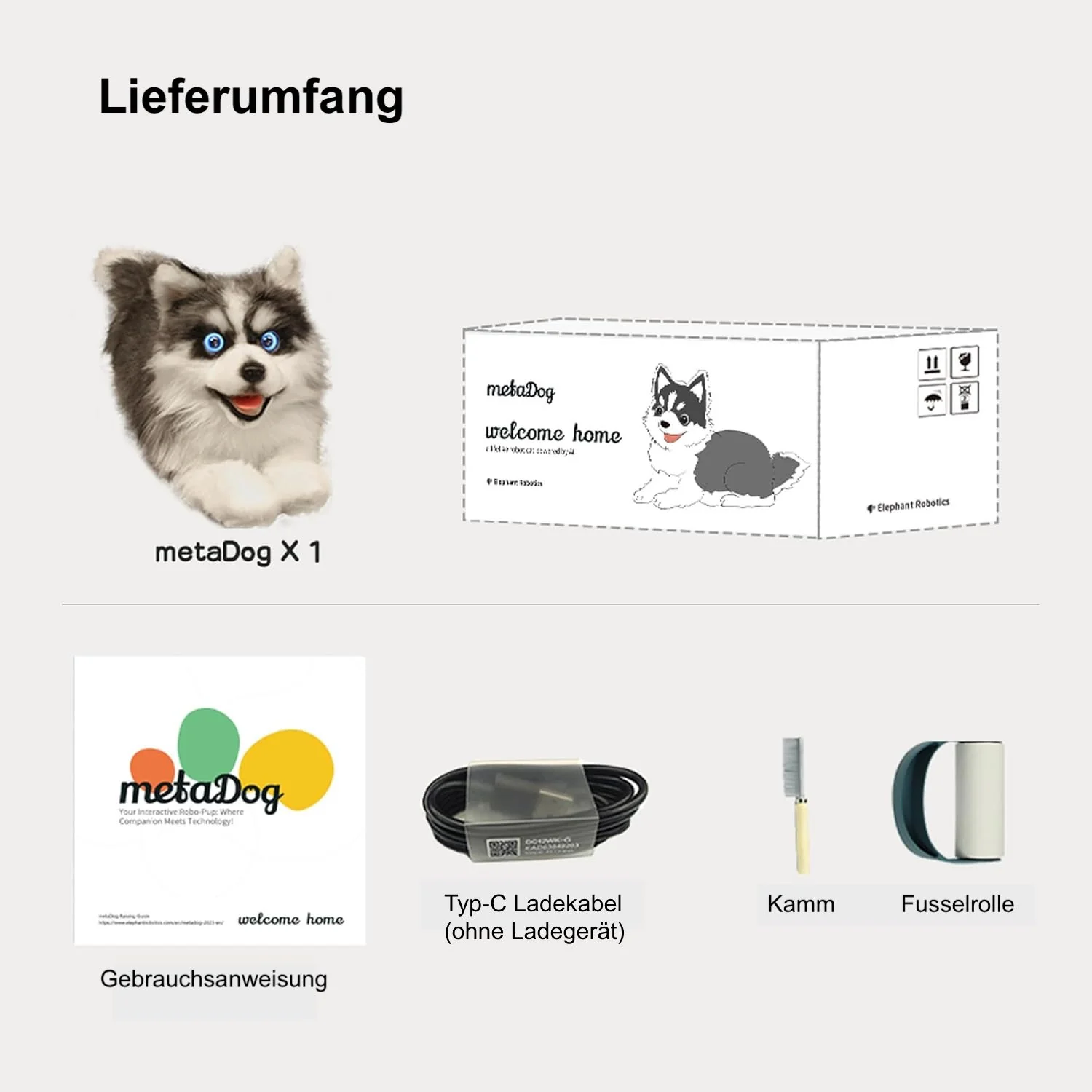 metaDog - Interaktiver Roboter-Hund „Husky“ für Senioren und Menschen mit Demenz, Akkubetrieben - Image 10