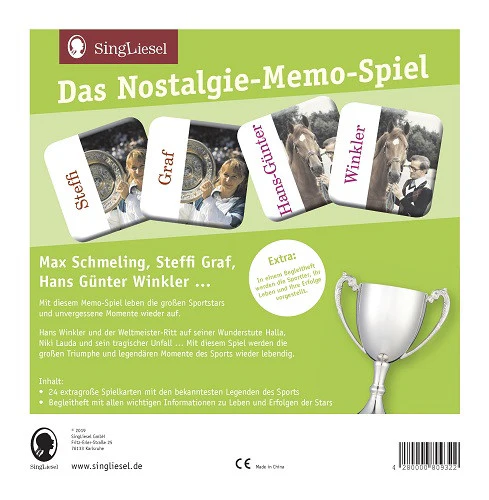 Nostalgie-Memo-Spiel „Legenden des Sports" für Senioren und Menschen mit Demenz - Image 2