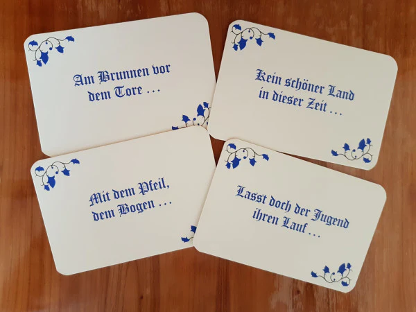 Ratekarten "Bekannte Volkslieder erkennen und ergänzen", Volkslieder-Quiz - Image 2