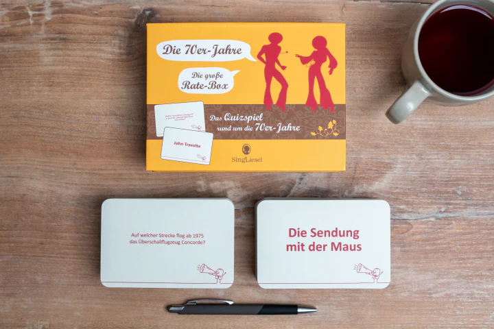 Ratekarten "Das große 70er-Jahre-Quiz", Quiz-Spiel für Senioren - auch mit Demenz - Image 4