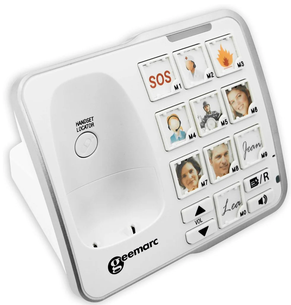 Schnurloses Senioren-Festnetztelefon, Bildwahltasten, Anrufbeantworter, Geemarc Amplidect295 Photo - Image 4