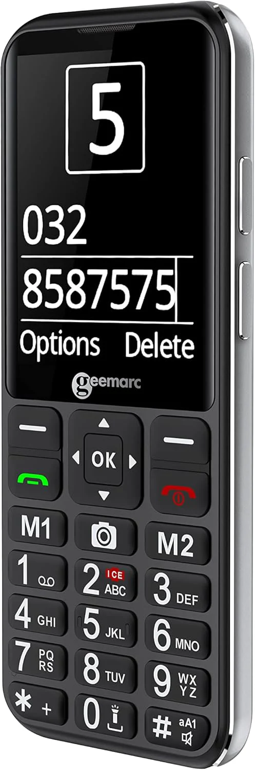 Senioren Handy mit Ladestation, große beleuchtete Tasten, verstärkte Empfangslautstärke, SOS-Notruftaste, 4G, Geemarc CL8600 - Image 3