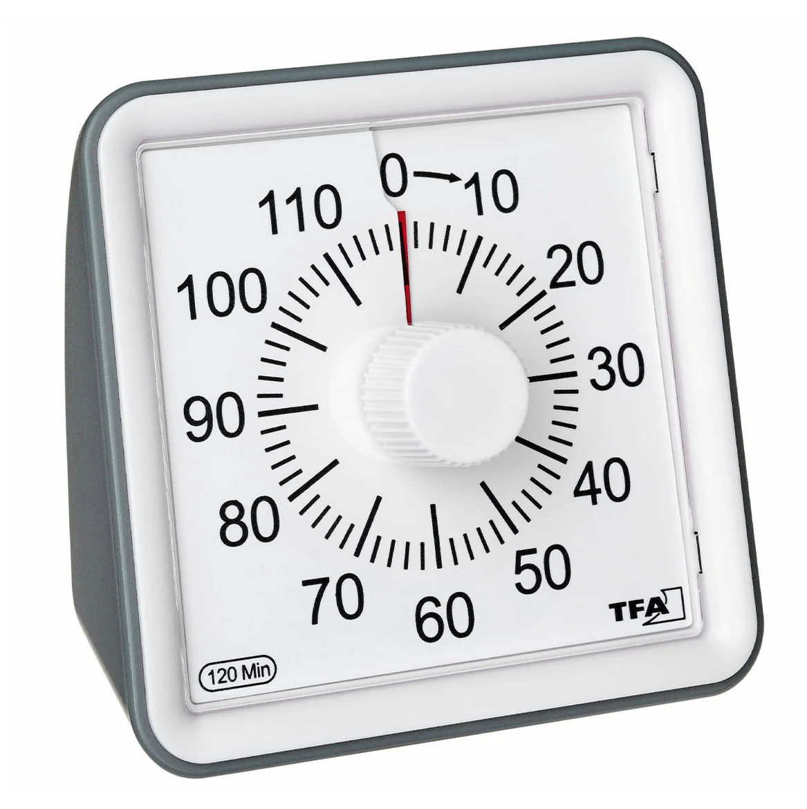 Senioren-Küchen-Timer mit roter Restzeit-Anzeige und Drehknopf, zwei Lautstärken, 1-120 Minuten - Image 2