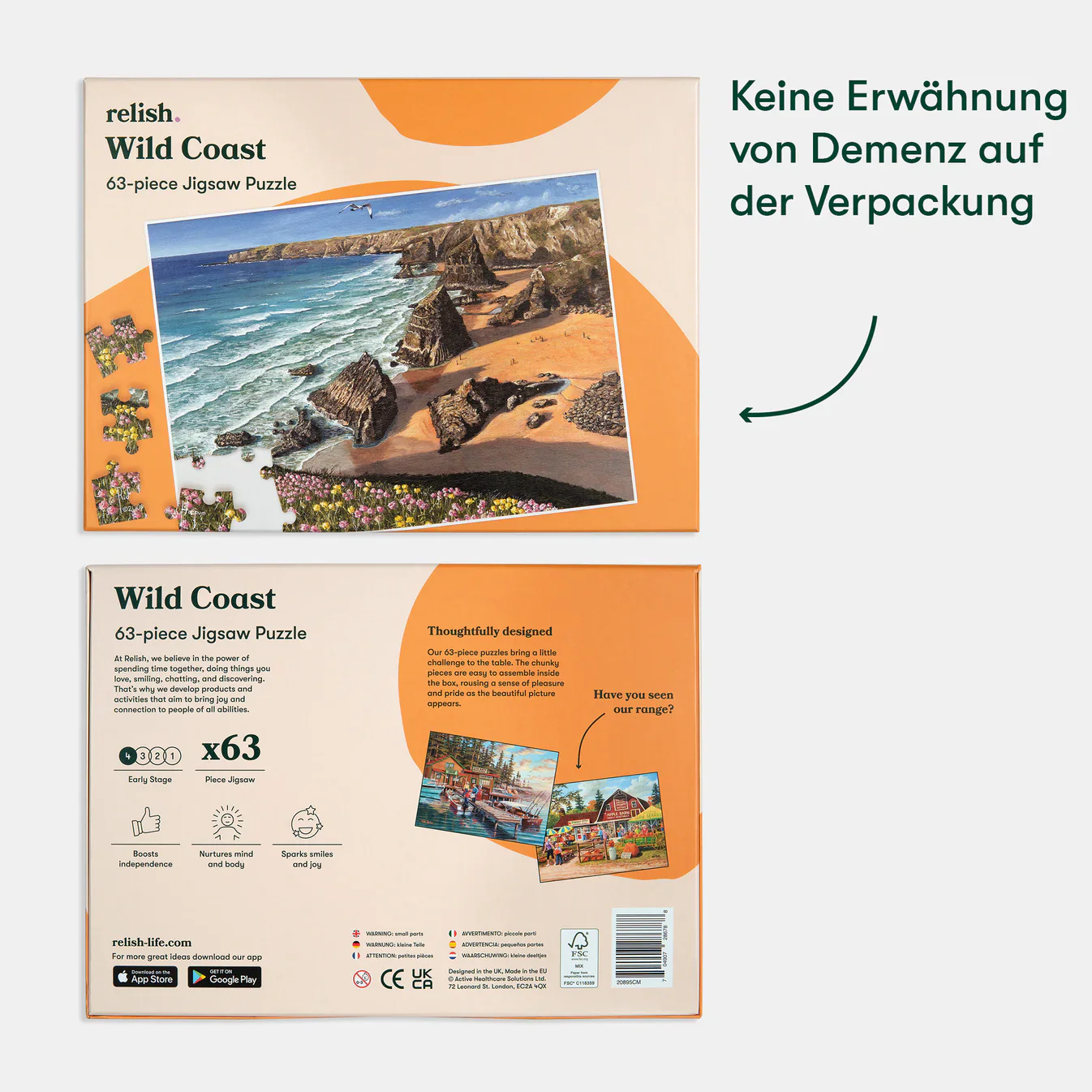 Senioren Puzzle „Atlantik Küste“, 63 Teile, Puzzle für Menschen mit Demenz, 31x22 cm - Image 8