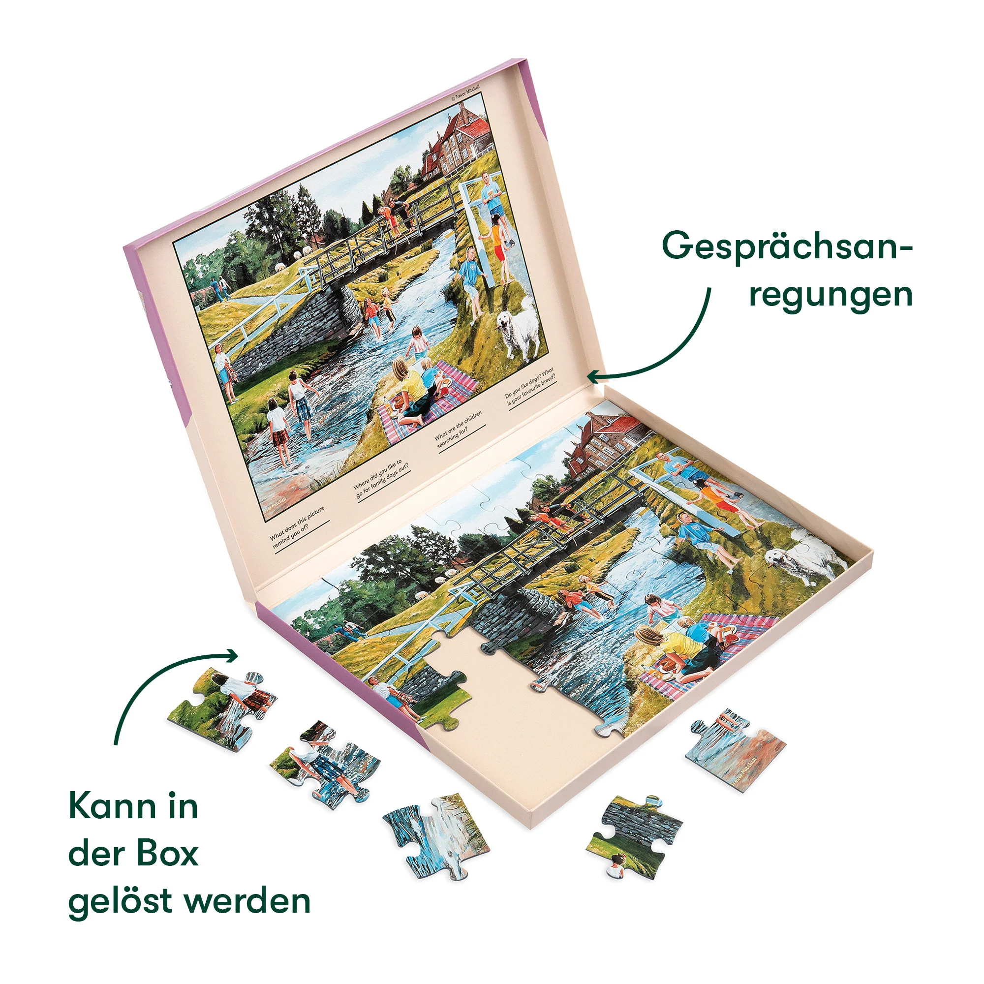 Senioren Puzzle „Frühlings Picknick“, 35 Teile, Puzzle für Menschen mit Demenz, 31x22 cm - Image 2