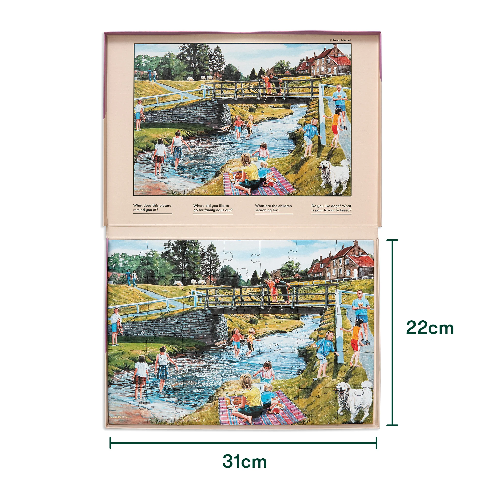 Senioren Puzzle „Frühlings Picknick“, 35 Teile, Puzzle für Menschen mit Demenz, 31x22 cm - Image 4