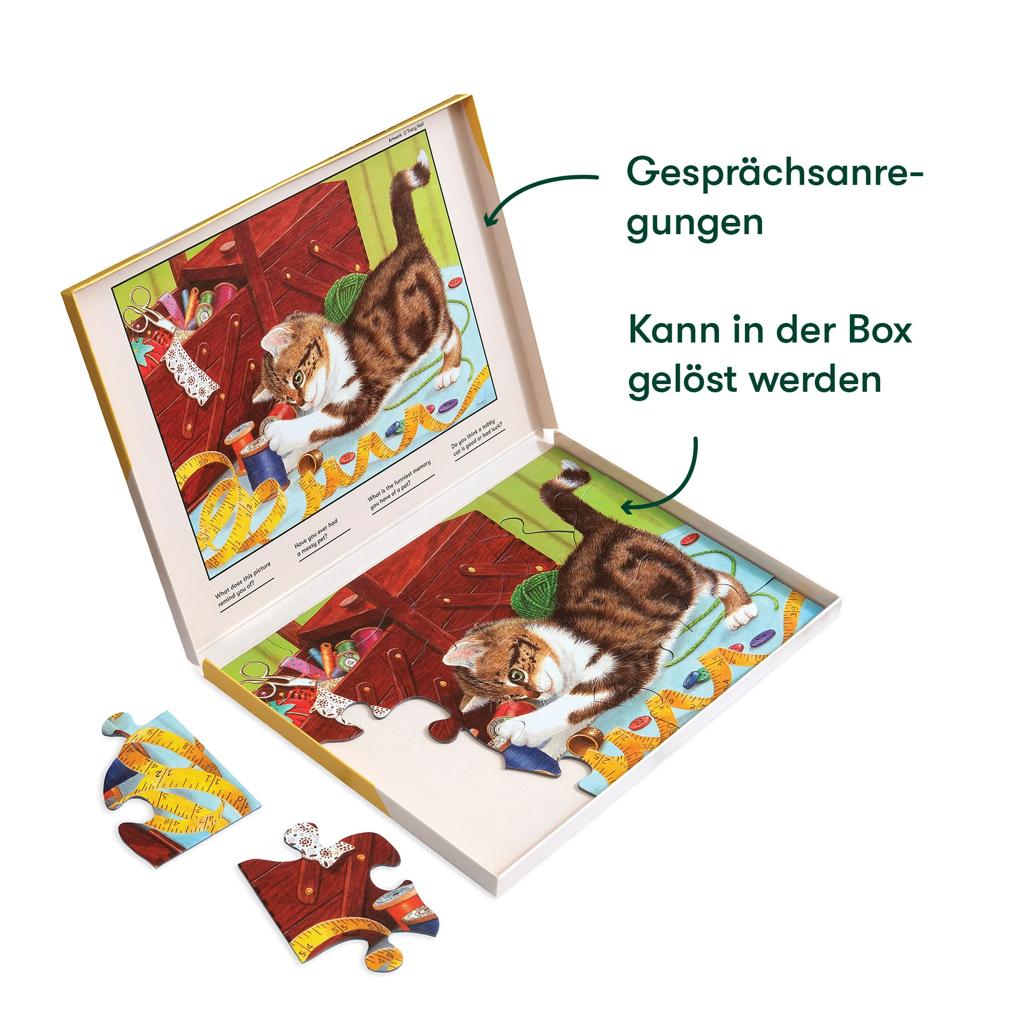 Senioren Puzzle „Katzenleben“, 13 Teile, Puzzle für Menschen mit Demenz, 31x22 cm - Image 2
