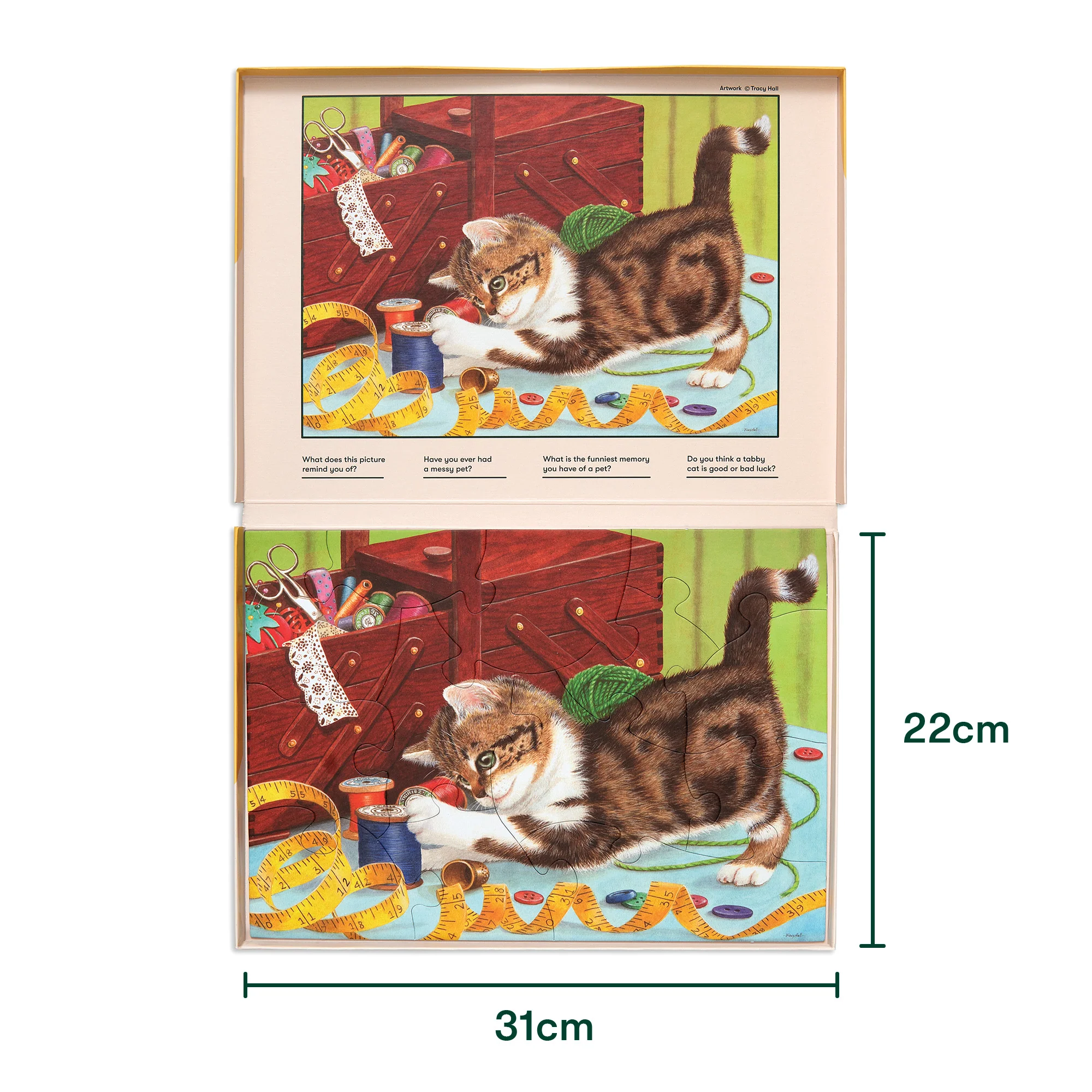 Senioren Puzzle „Katzenleben“, 13 Teile, Puzzle für Menschen mit Demenz, 31x22 cm - Image 4