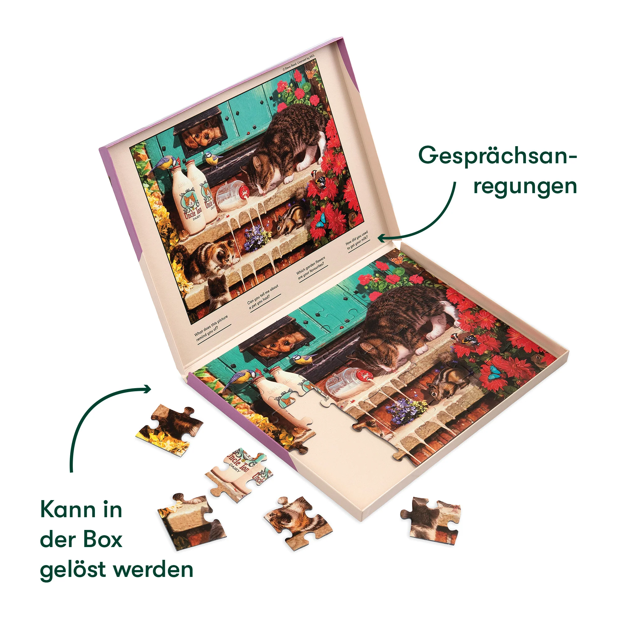 Senioren Puzzle „Katzenschnurrhaare“, 35 Teile, Puzzle für Menschen mit Demenz, 31x22 cm - Image 2