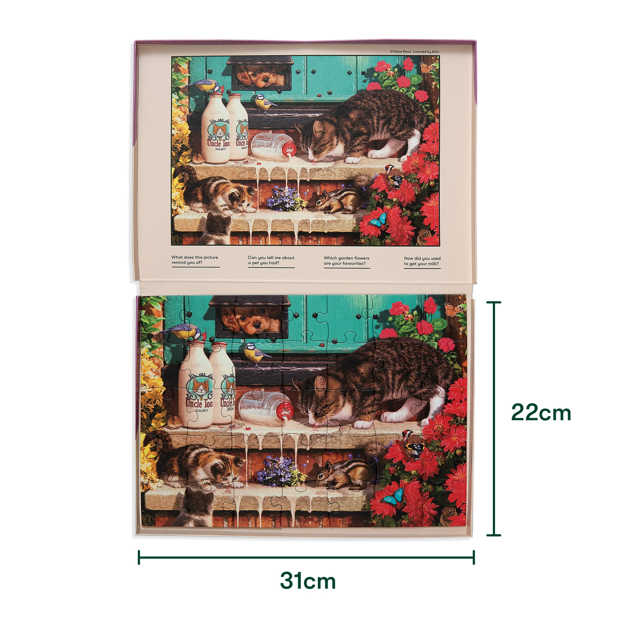 Senioren Puzzle „Katzenschnurrhaare“, 35 Teile, Puzzle für Menschen mit Demenz, 31x22 cm - Image 4