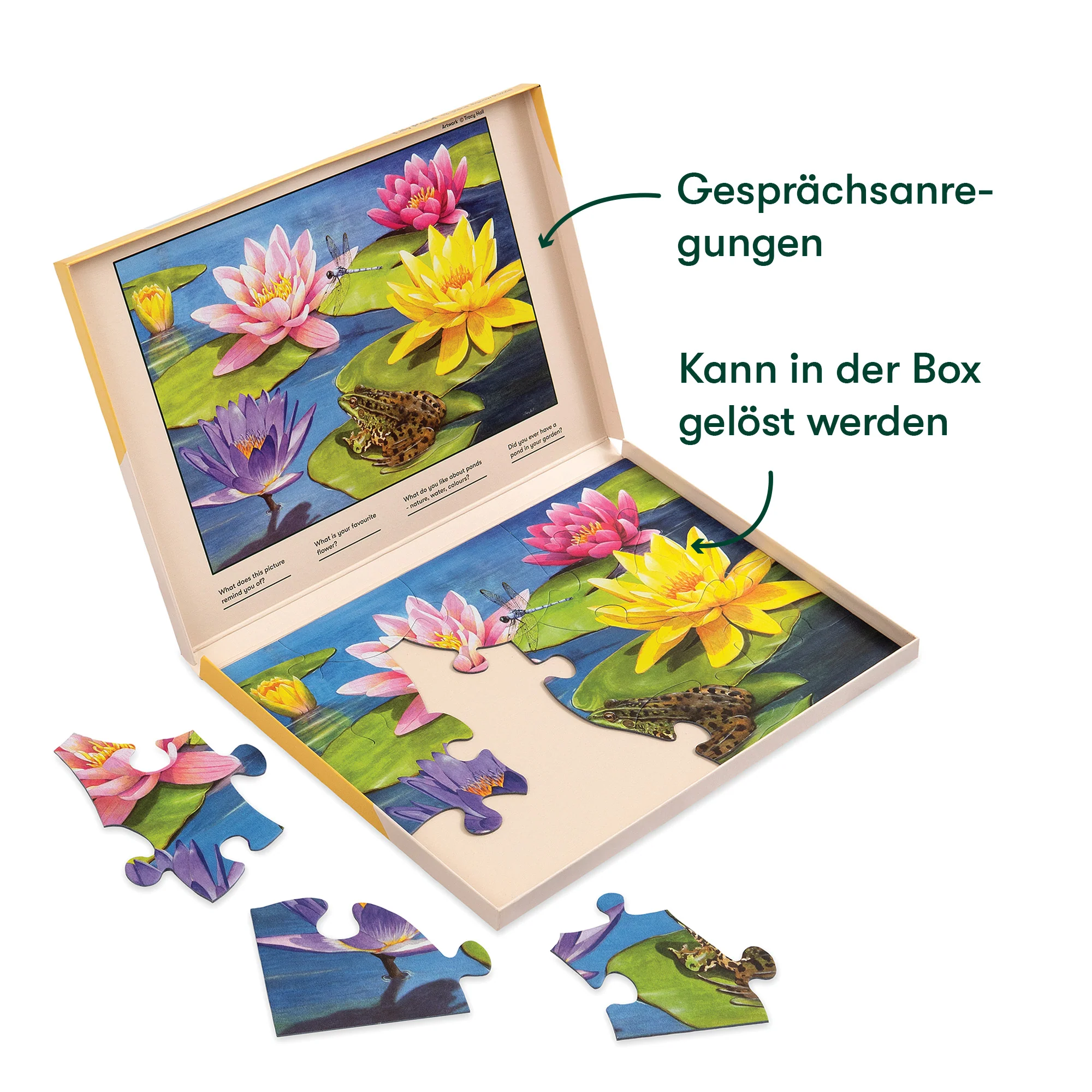 Senioren Puzzle „Lilienteich“, 13 Teile, Puzzle für Menschen mit Demenz, 31x22 cm - Image 10