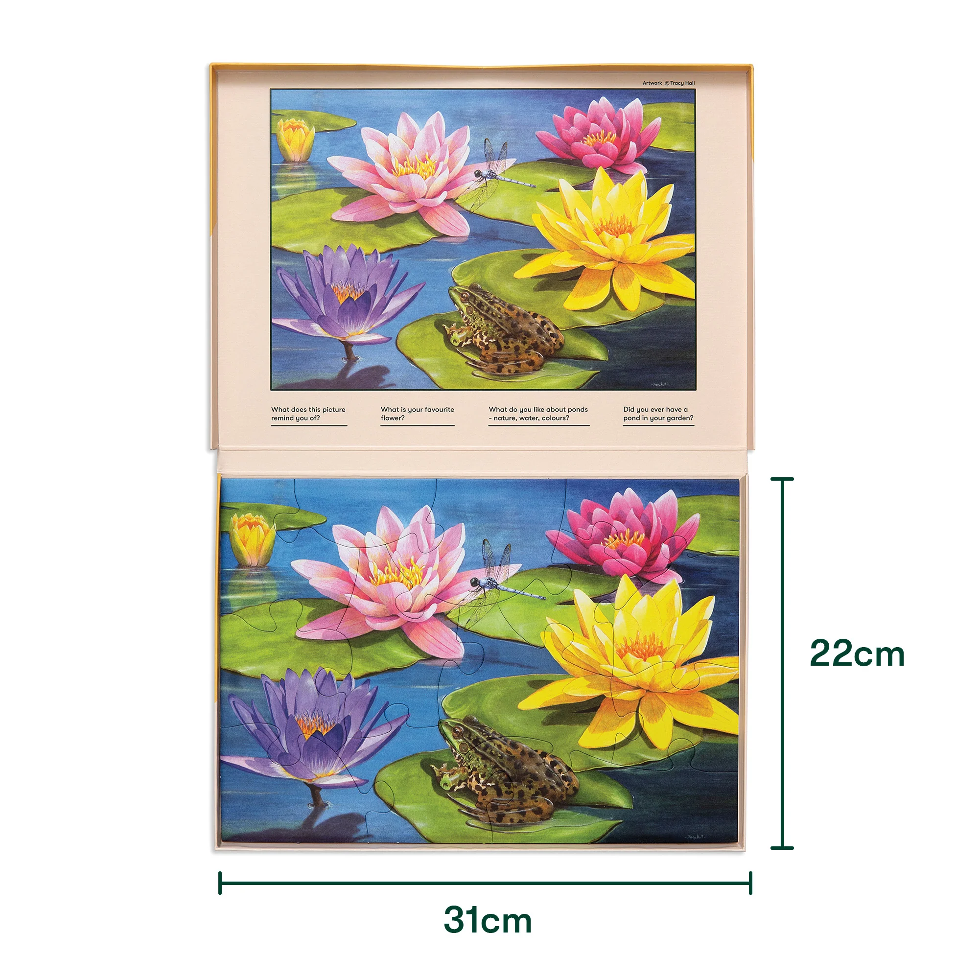 Senioren Puzzle „Lilienteich“, 13 Teile, Puzzle für Menschen mit Demenz, 31x22 cm - Image 12