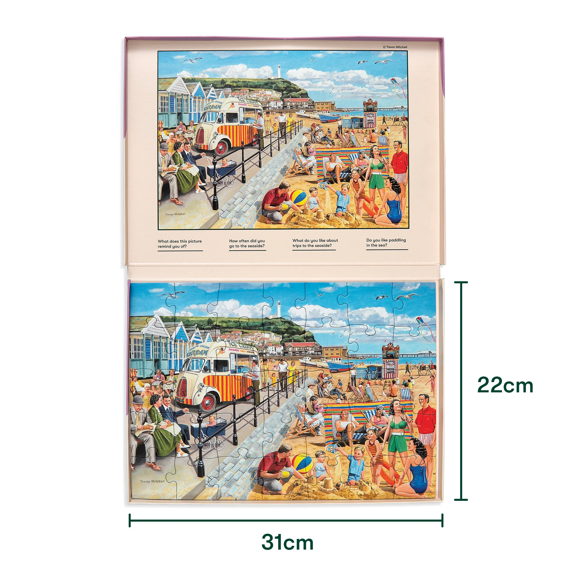 Senioren Puzzle „Meeresufer“, 35 Teile, Puzzle für Menschen mit Demenz, 31x22 cm - Image 4